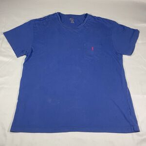 Vintage Blue Polo Ralph Lauren Pocket T-shirt Short Sleeve Men’s Size Medium
